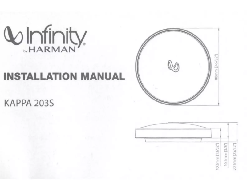 Página 1 del manual Manual de usuario Infinity Kappa 203S