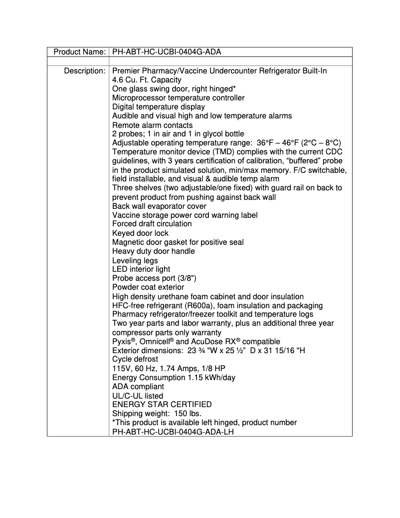 Imagen de la primera página del manual del dispositivo PH-ABT-HC-UCBI-0404G-ADA