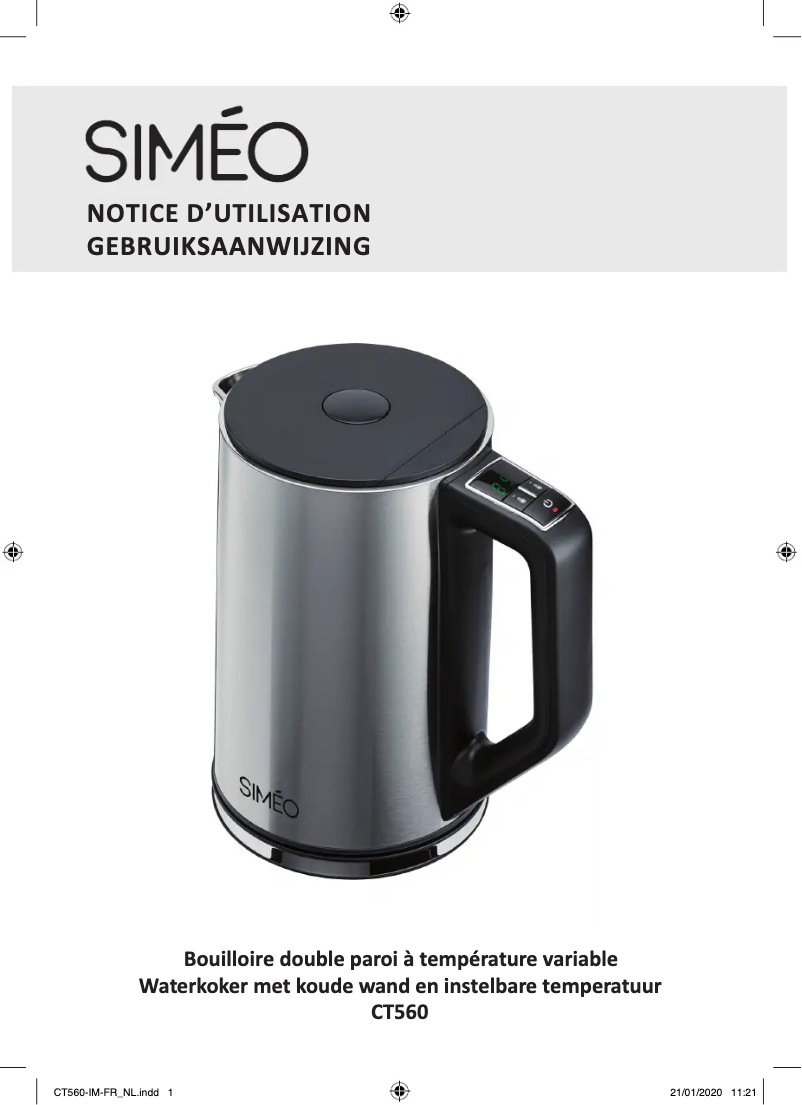 Imagen de la primera página del manual del dispositivo CT560