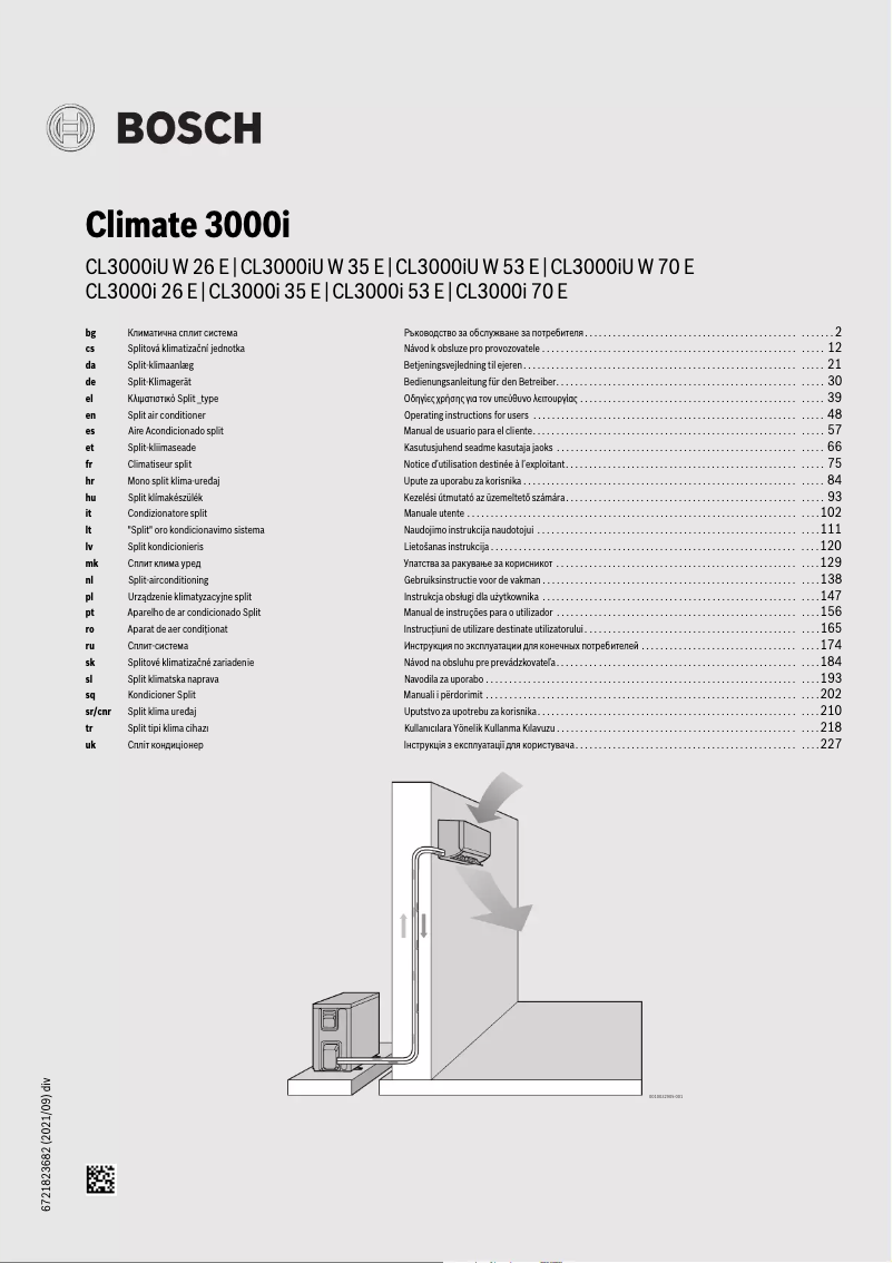 Página 1 del manual Manual de usuario Bosch Climate 3000i