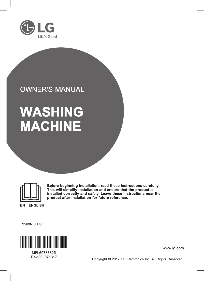 Imagen de la primera página del manual del dispositivo T9569NEFPS