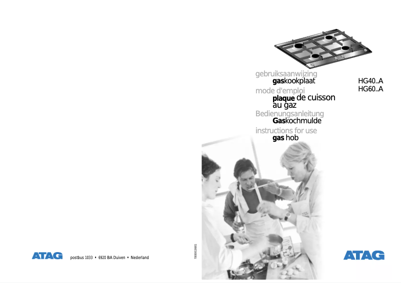 Página 1 del manual Manual de usuario Atag HG4011A