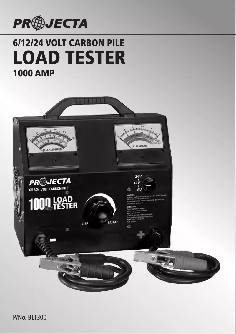 Página 1 del manual Manual de usuario Projecta BLT300