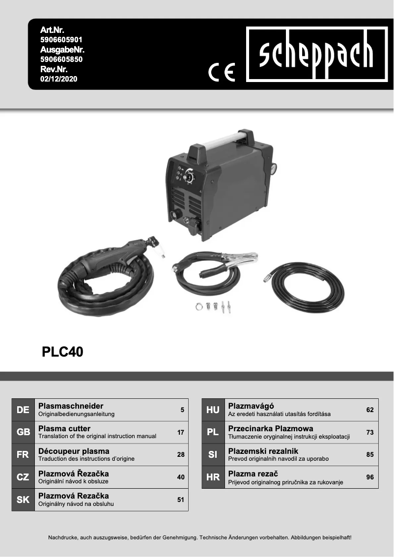 Imagen de la primera página del manual del dispositivo PLC40