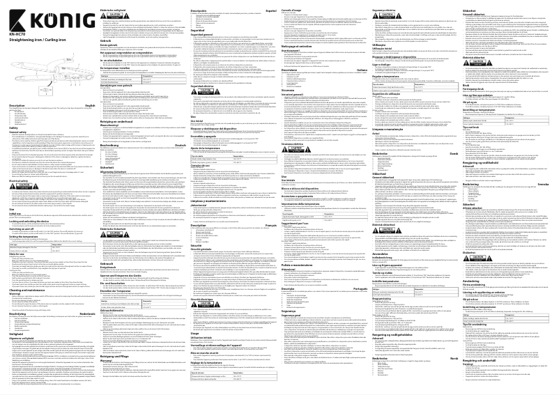 Imagen de la primera página del manual del dispositivo KN-HC70