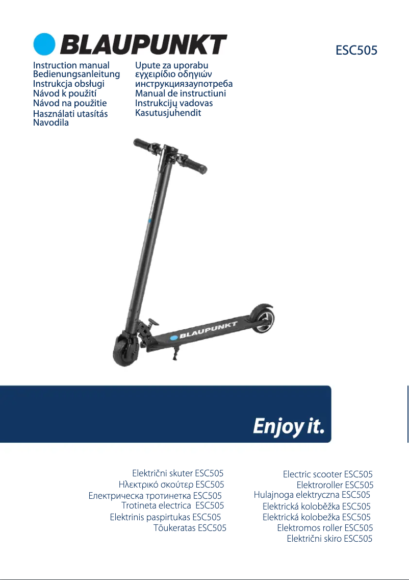 Página 1 del manual Manual de instrucciones Blaupunkt ESC505