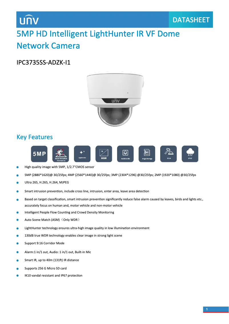 Imagen de la primera página del manual del dispositivo IPC3735SS-ADZK-I1