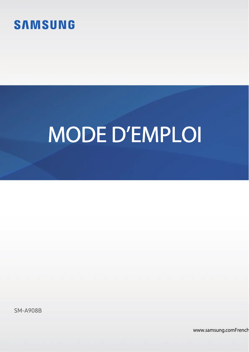 Imagen de la primera página del manual del dispositivo Galaxy A90