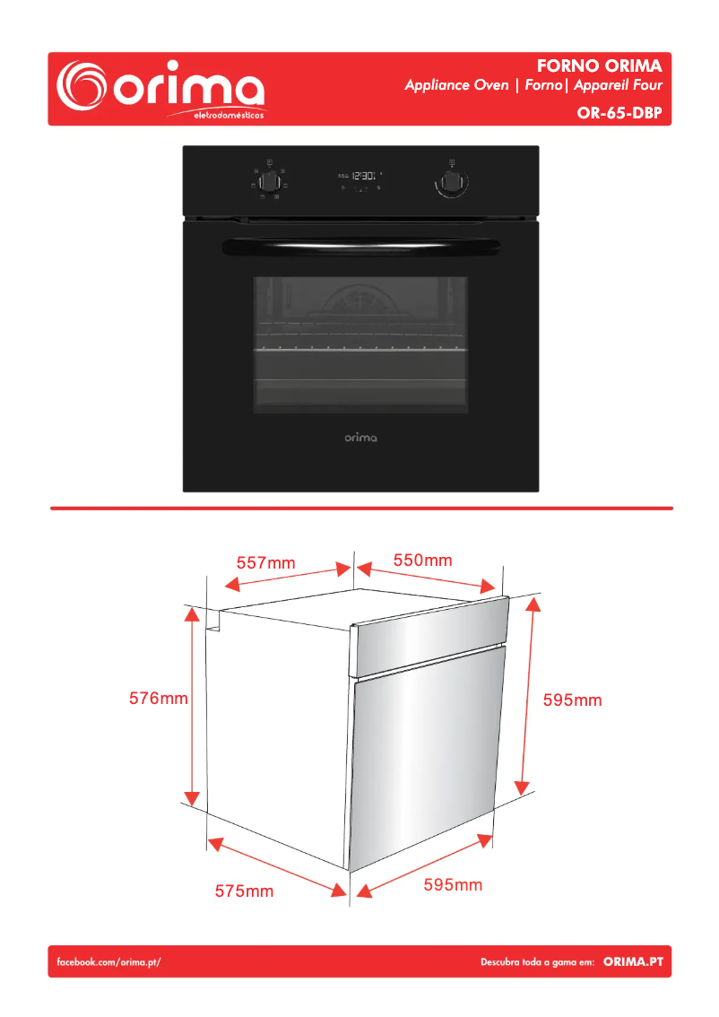 Página 1 del manual Folleto Orima OR-65-DBP