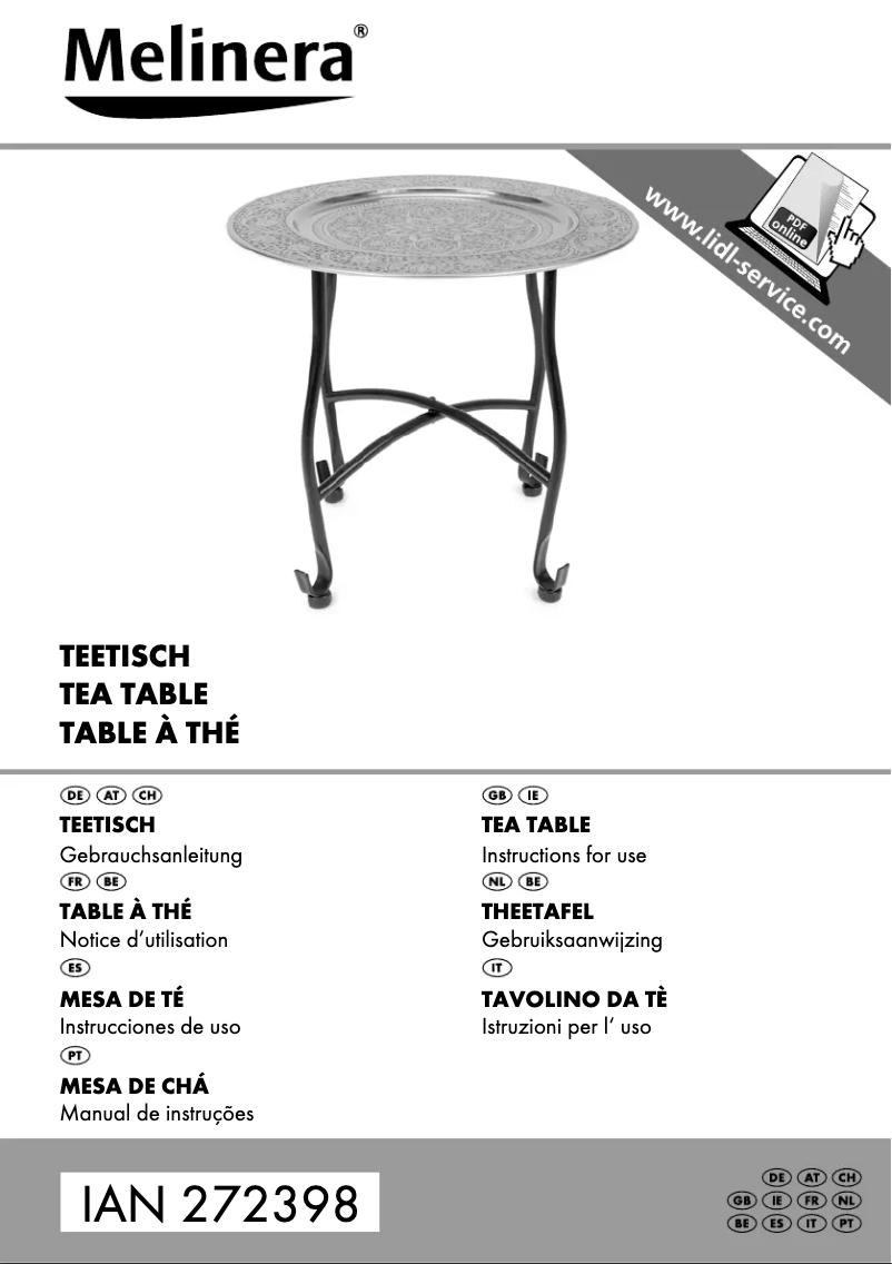 Imagen de la primera página del manual del dispositivo IAN 272398