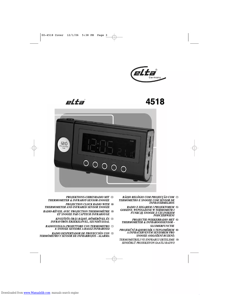 Página nº 1 - Manual de usuario Elta 4518