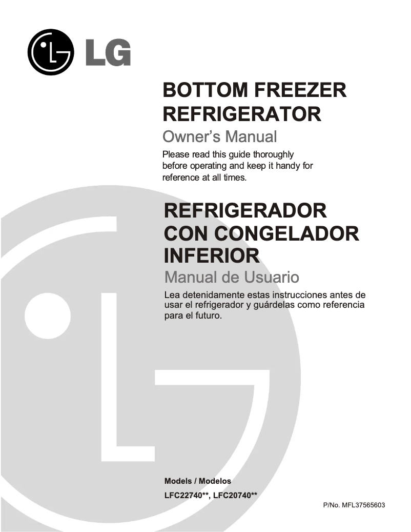 Imagen de la primera página del manual del dispositivo GM-B227JQCA