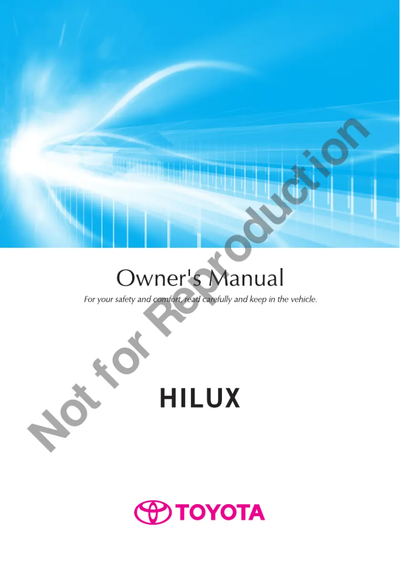Imagen de la primera página del manual del dispositivo Hilux (2017)