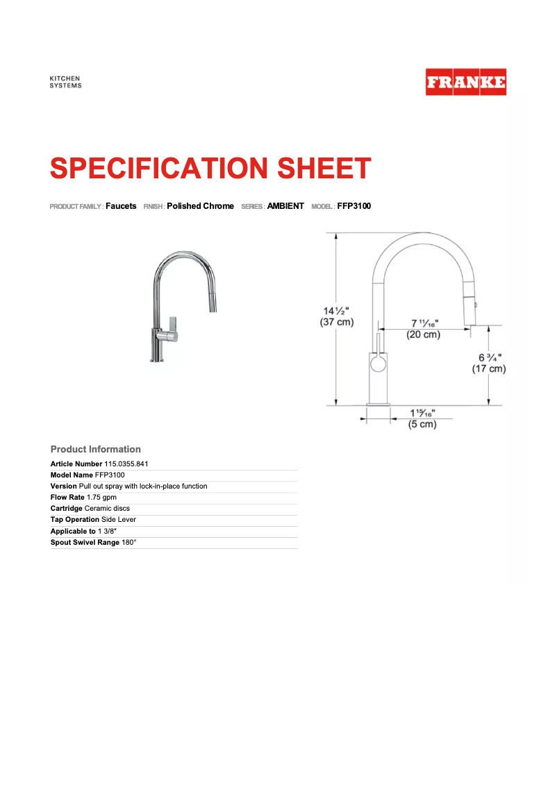 Imagen de la primera página del manual del dispositivo FFP3100