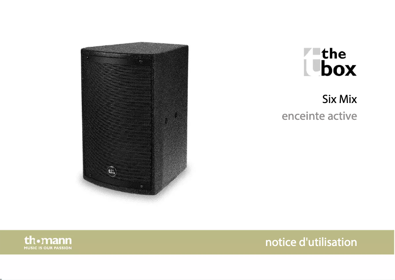 Página 1 del manual Manual de usuario The Box Six Mix