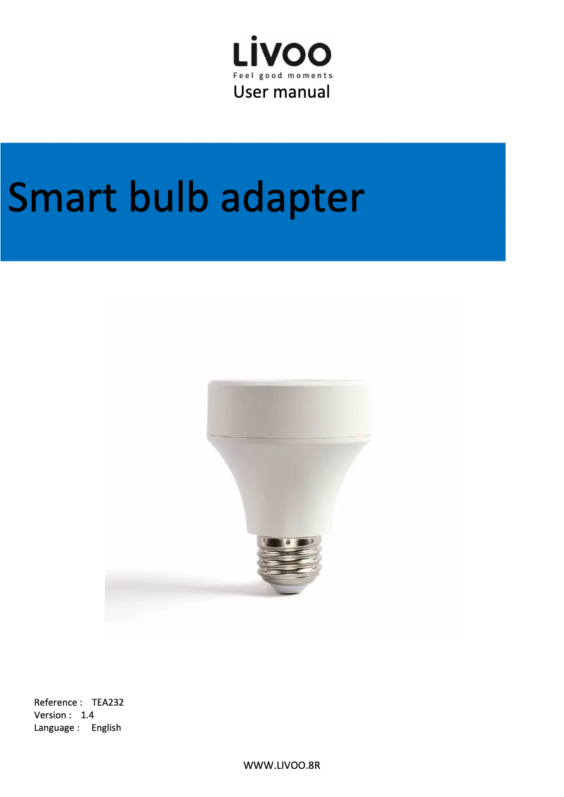 Página 1 del manual Manual de usuario Livoo TEA232