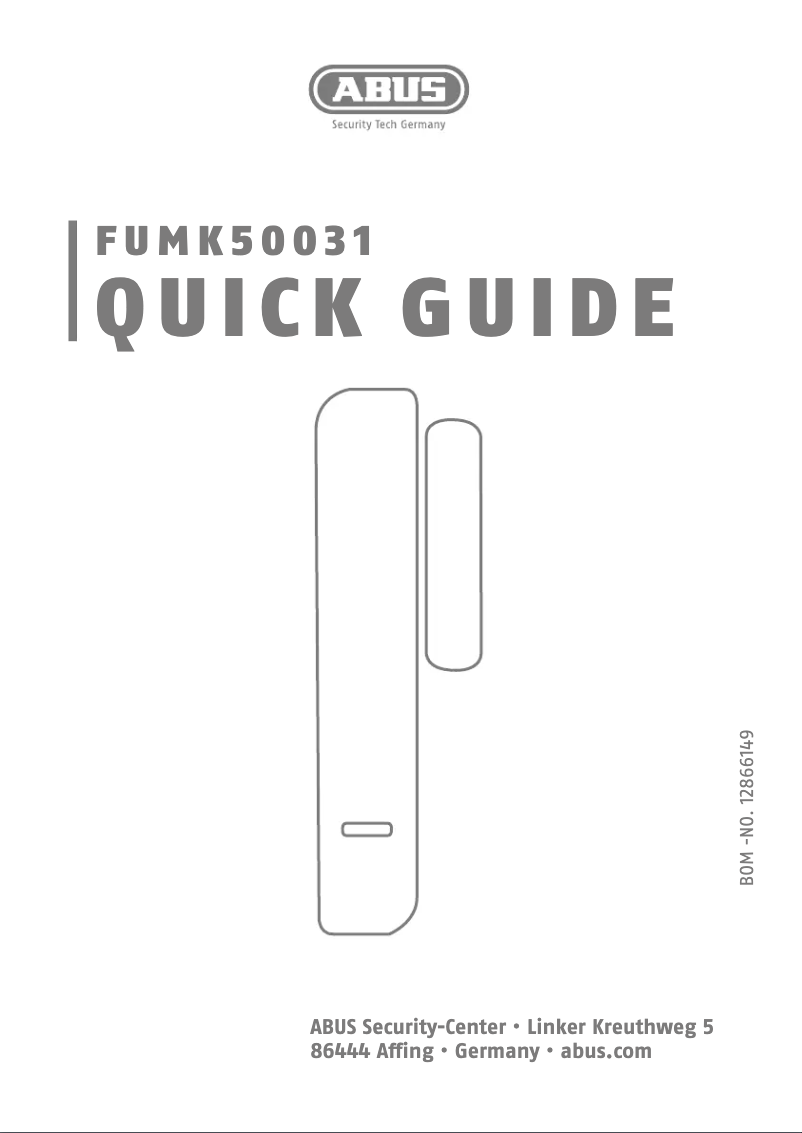 Imagen de la primera página del manual del dispositivo FUMK50031B