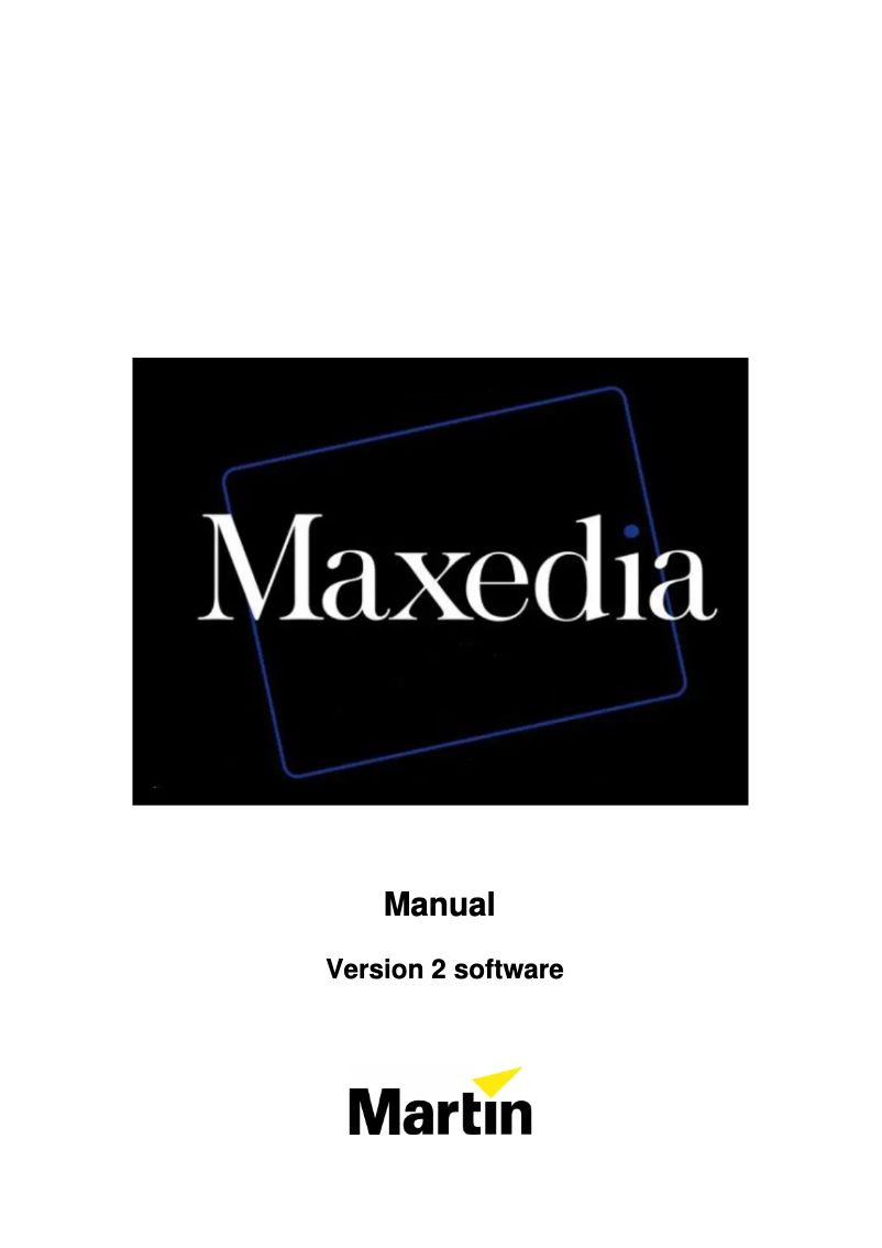 Página 1 del manual Guía de inicio rápido Martin Maxedia PRO