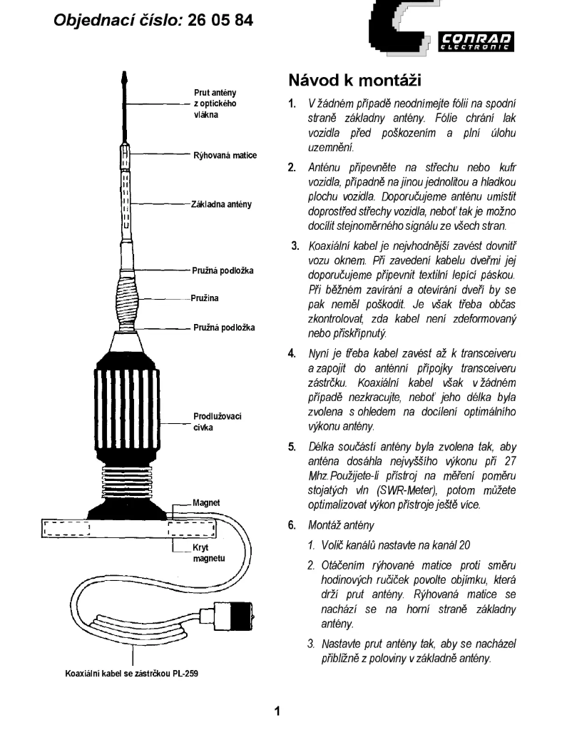 Página 1 del manual Manual de usuario Albrecht CB 95