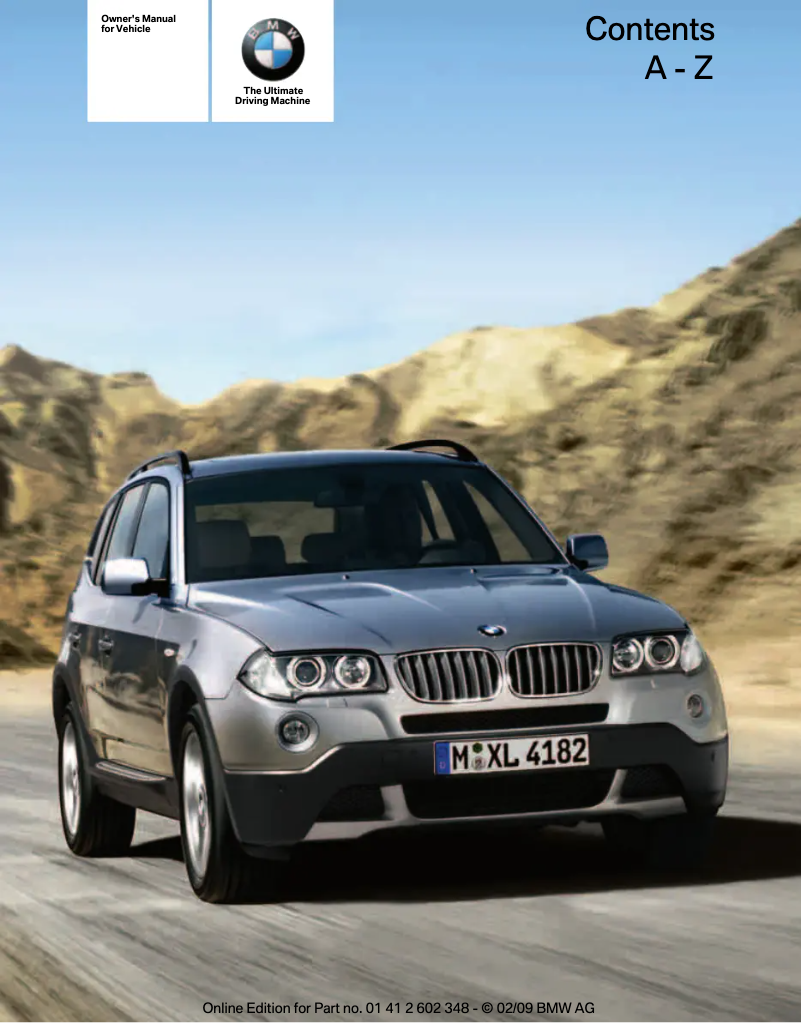 Página 1 del manual Manual de usuario BMW X3 xDrive28i (2010)