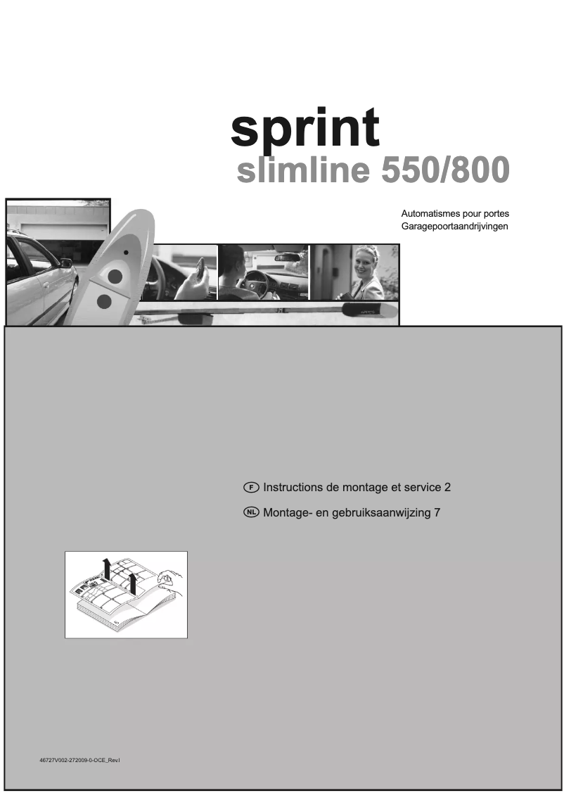 Imagen de la primera página del manual del dispositivo Sprint Slimline 800