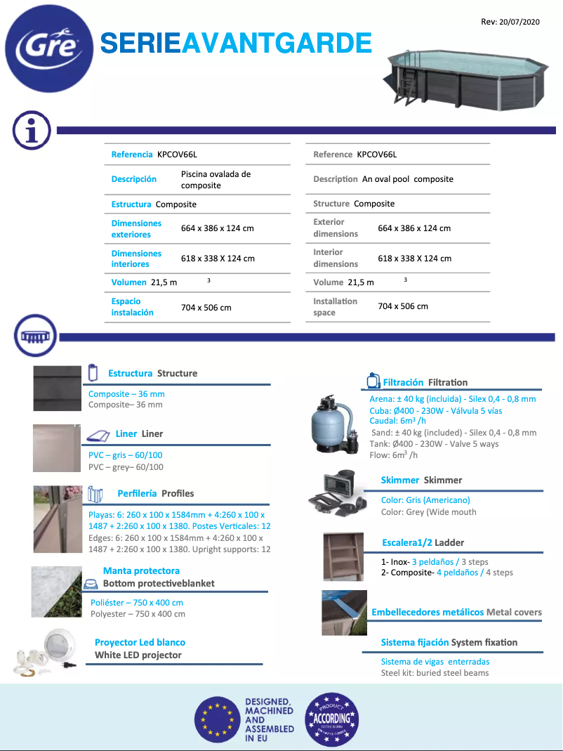 Página nº 1 - Ficha técnica Gre KPCOV66L