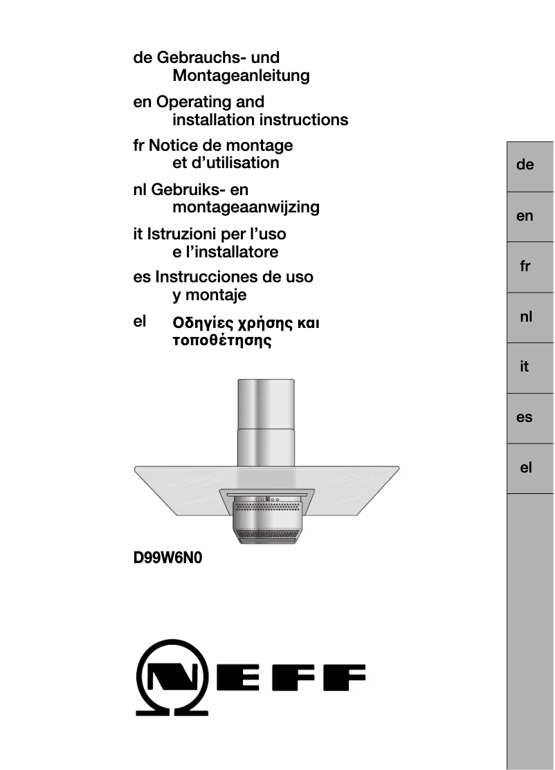 Imagen de la primera página del manual del dispositivo DSW 9946 N D99W46NO