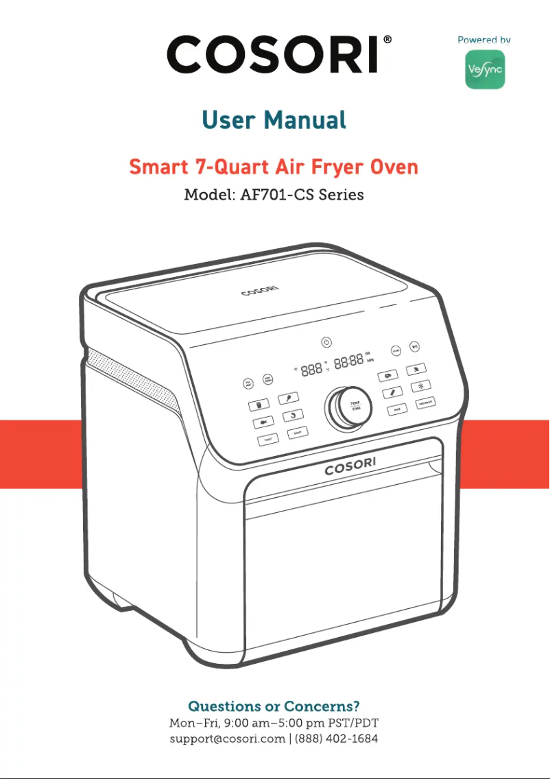 Imagen de la primera página del manual del dispositivo CAF-AF1001