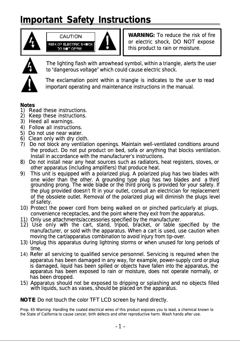 Imagen de la primera página del manual del dispositivo PMP7040