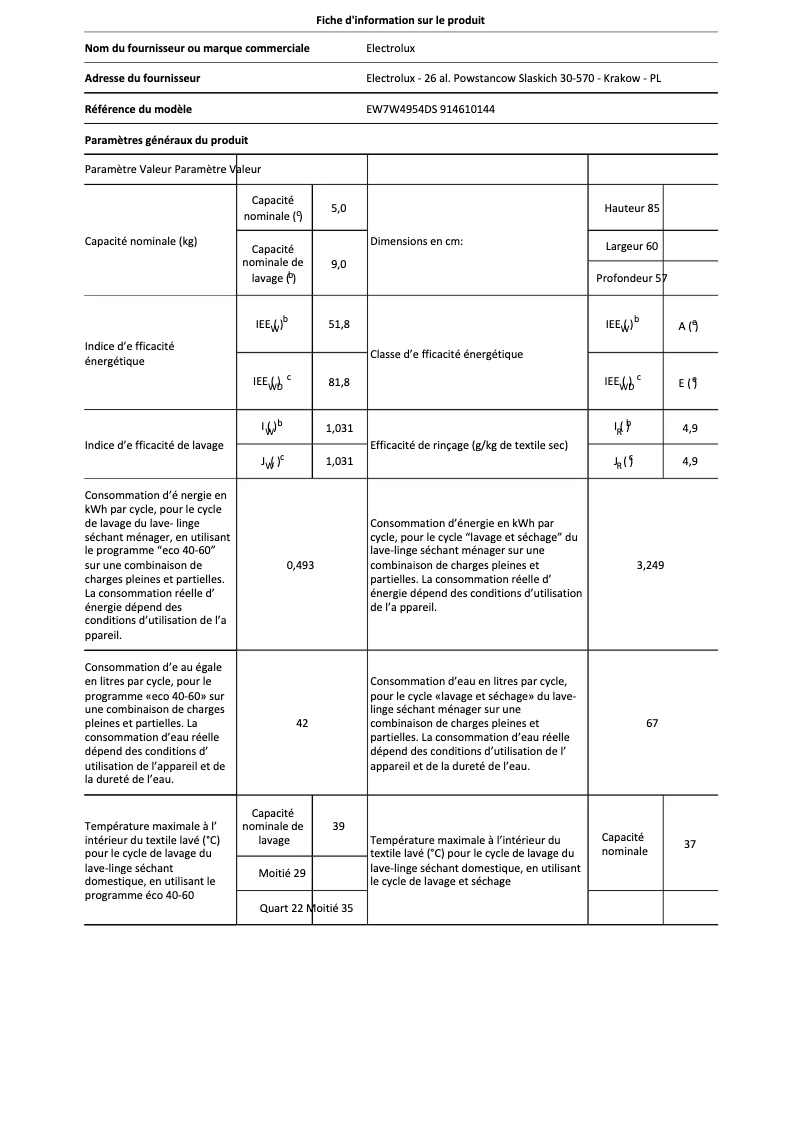 Imagen de la primera página del manual del dispositivo EW7W4954DS
