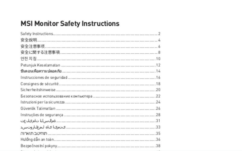 Página nº 1 - Manual de usuario MSI Optix MAG162V