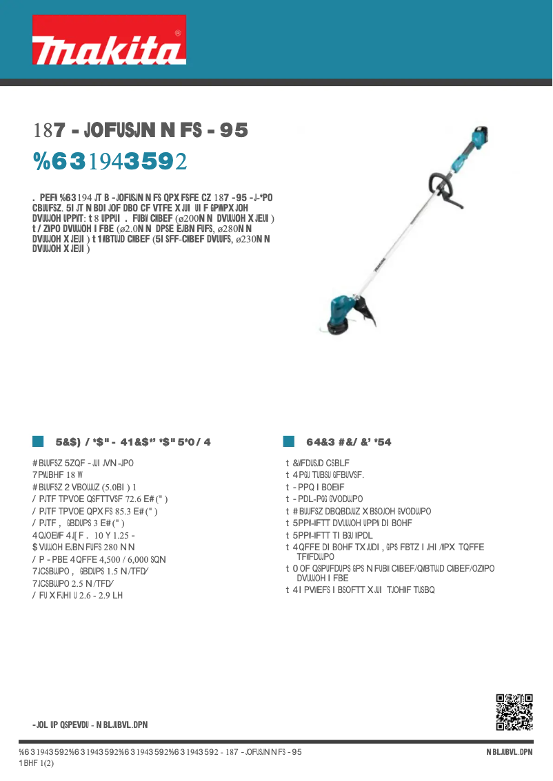 Imagen de la primera página del manual del dispositivo DUR194