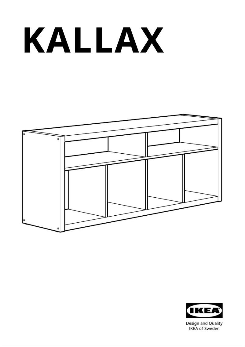 Página 1 del manual Manual de usuario Ikea KALLAX 705.620.92