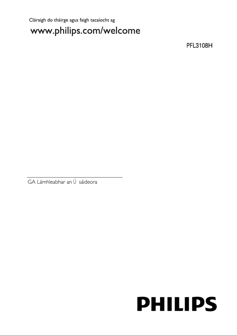Página 1 del manual Manual de usuario Philips 22PFL3108H