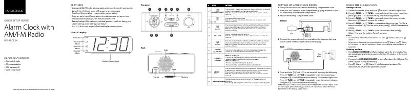 Imagen de la primera página del manual del dispositivo NS-ALCL24