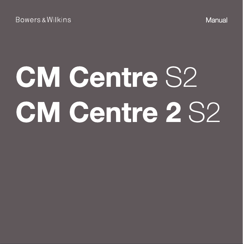 Imagen de la primera página del manual del dispositivo CM Centre 2 S2