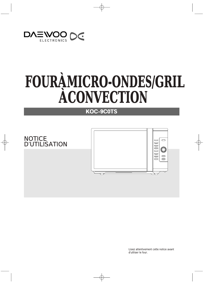 Imagen de la primera página del manual del dispositivo KOC-9C0TS