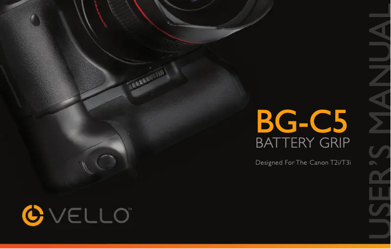 Página 1 del manual Manual de usuario Vello BG-C5