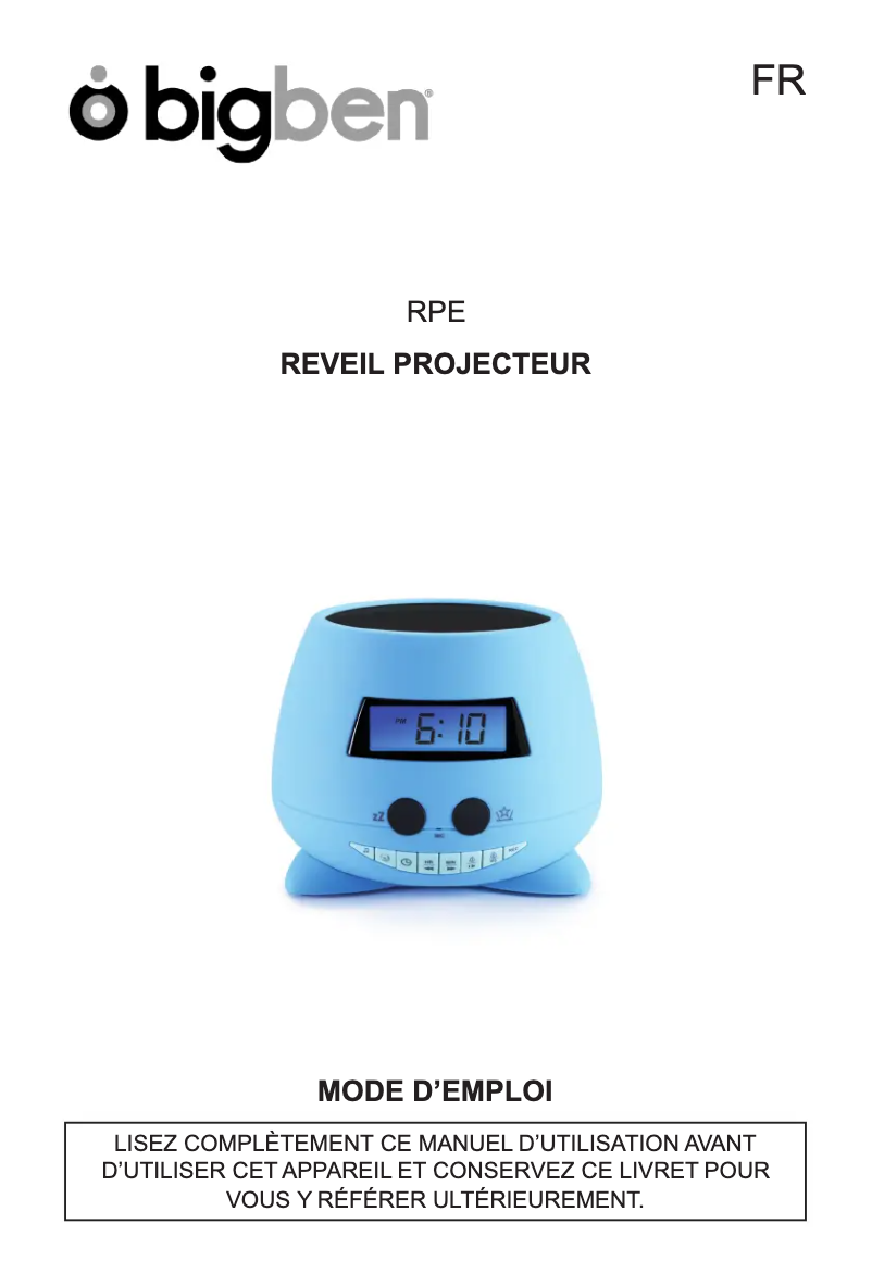 Página 1 del manual Manual de usuario Bigben RPE02