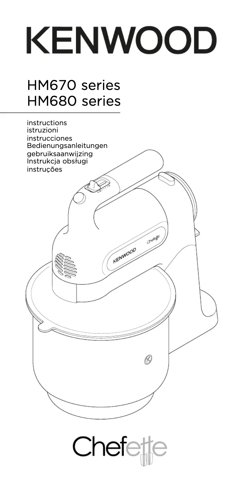 Imagen de la primera página del manual del dispositivo kMix HM670