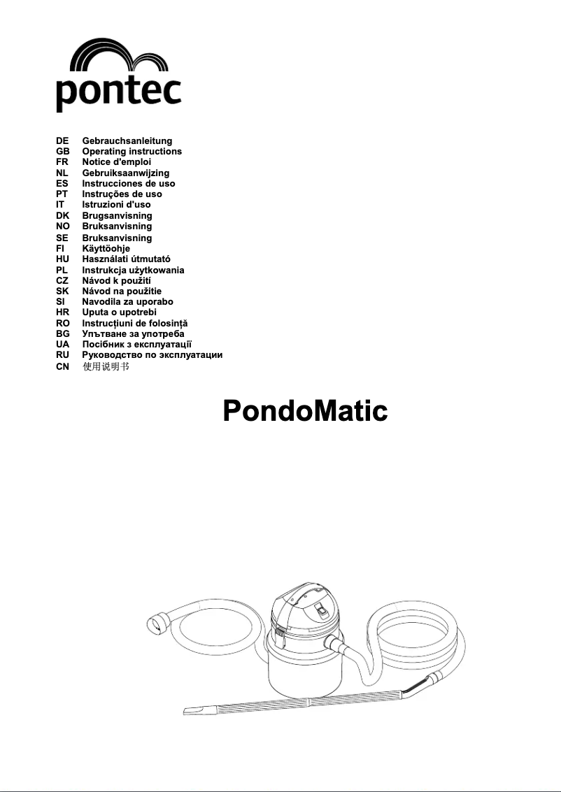 Imagen de la primera página del manual del dispositivo Pondomatic 3