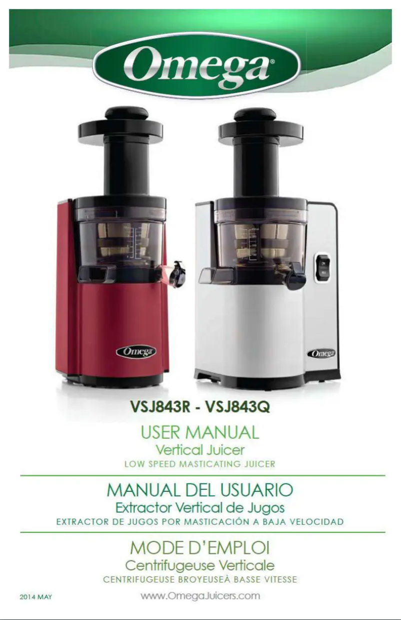 Página 1 del manual Manual de usuario Omega VSJ843