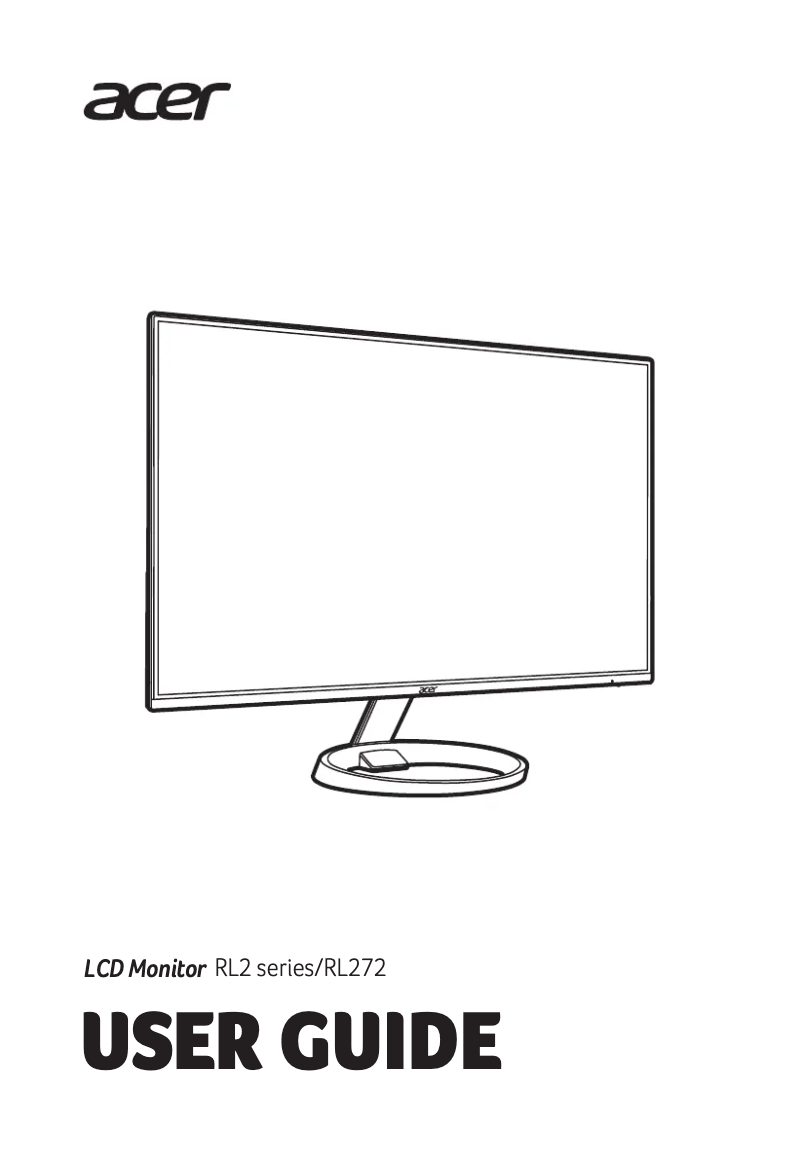 Página nº 1 - Guía de inicio rápido Acer RL272