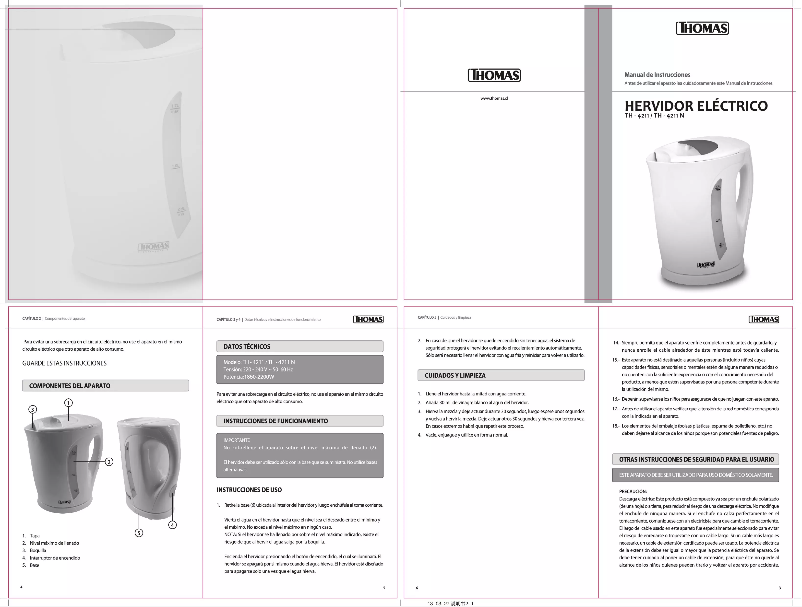 Página nº 1 - Manual de usuario Thomas TH-4211