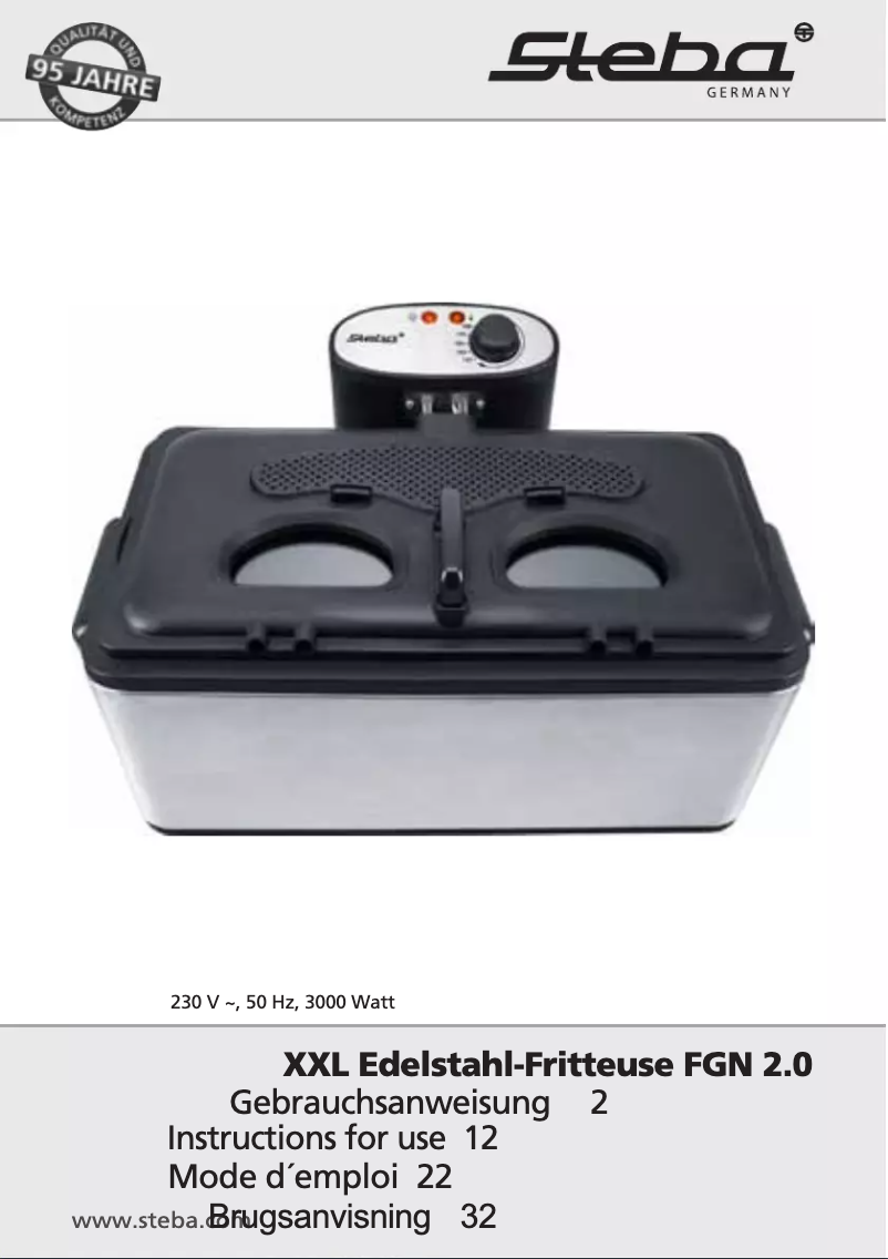 Página 1 del manual Manual de usuario Steba FGN 2.0