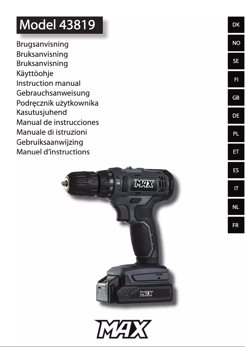 Imagen de la primera página del manual del dispositivo 43819