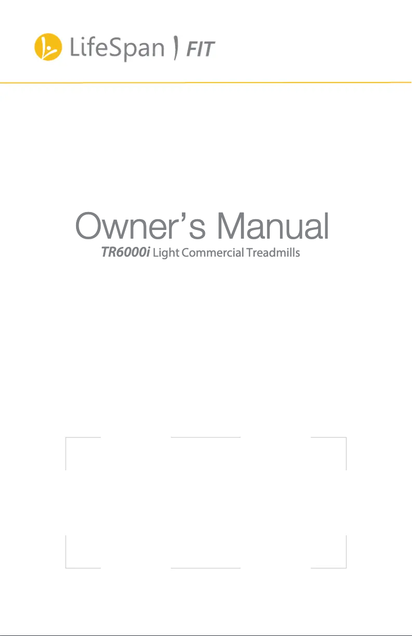Página nº 1 - Manual de usuario LifeSpan TR6000iT