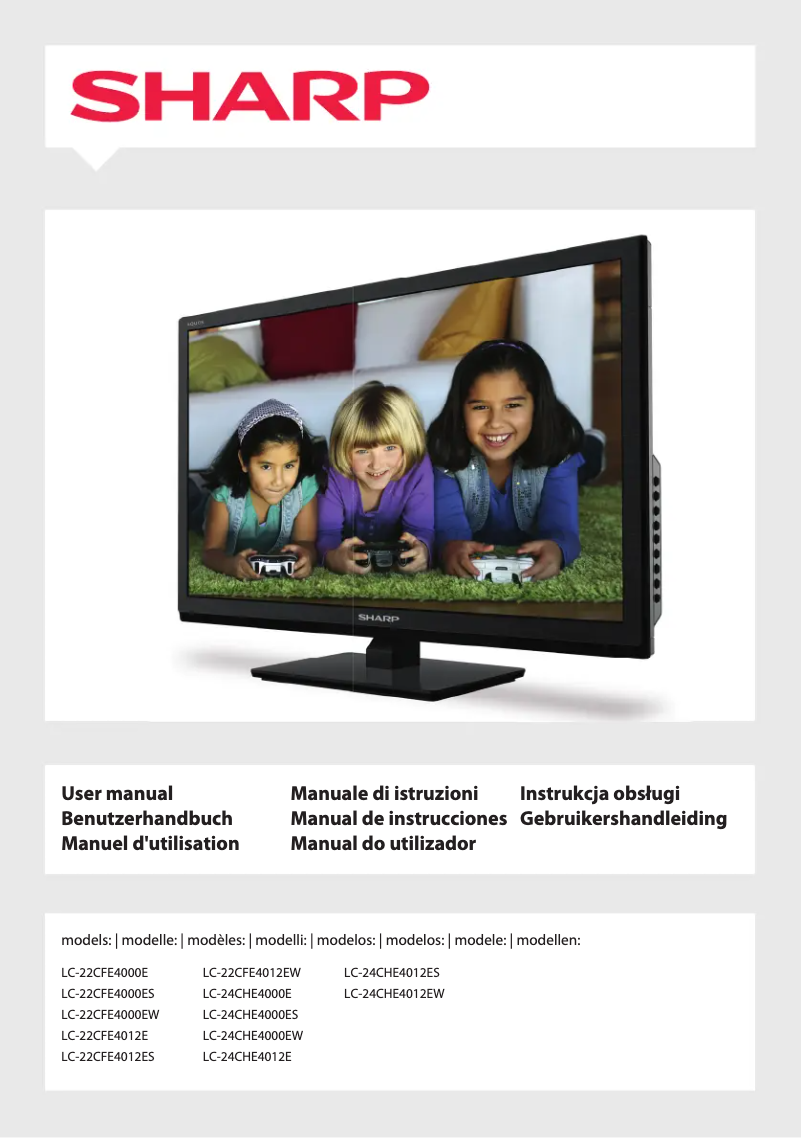 Página 1 del manual Manual de usuario Sharp LC-22CFE4000EW