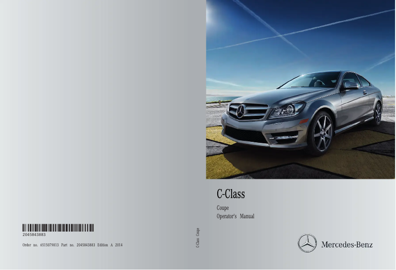 Página 1 del manual Manual de usuario Mercedes-Benz C-Coupe (2014)