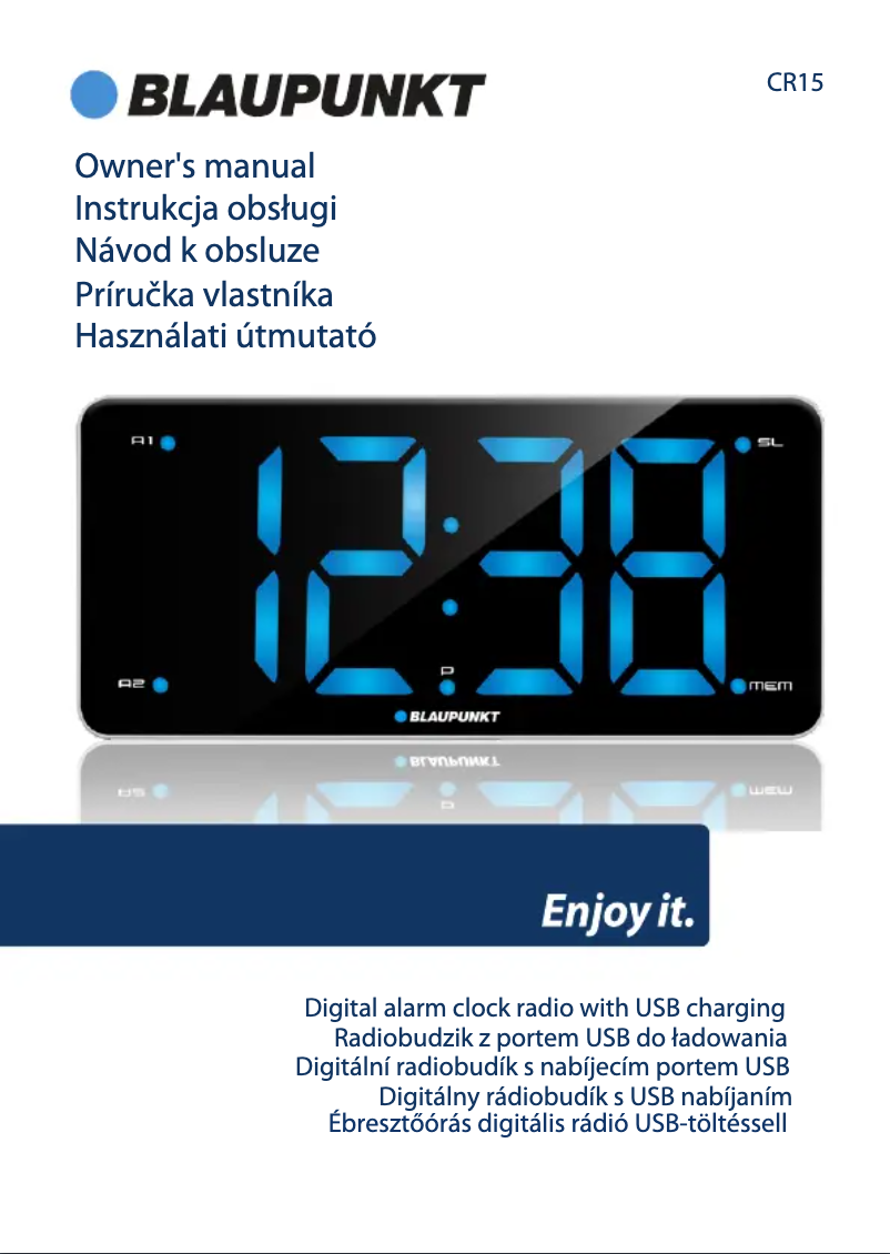 Página 1 del manual Manual de usuario Blaupunkt CR15